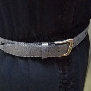Silver sparkle belt
